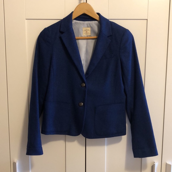Gap Royal Blue Academy Wool Blend 2-Button Blazer - Picture 2 of 12